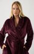 Μinerva Fleece Μακριά Γυναικεία Ρόμπα μονόχρωμη