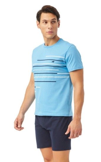 Minerva Ανδρική Πιτζάμα Stripe Bull Print