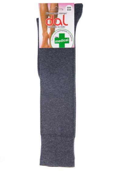 Dal Κάλτσες Βαμβακερές Medical Χωρίς Λάστιχο Μέχρι το Γόνατο