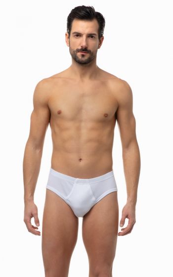 Minerva Classic Βαμβακερό Ανδρικό Midi Σλιπ με Περαστό Λάστιχο & άνοιγμα