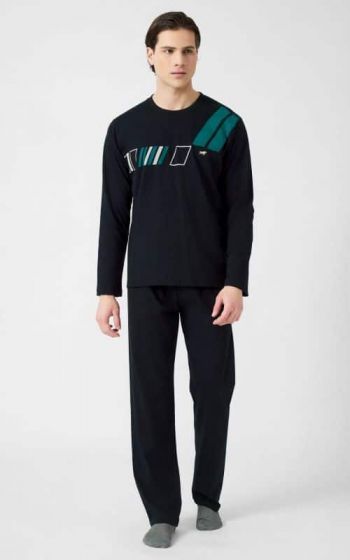 Minerva Ανδρική Πυτζάμα Athletic Stripes