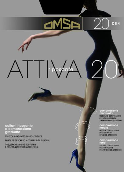 Omsa Ελαστικό Καλσόν Attiva 20d